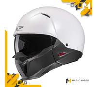 Casco moto Jet HJC i20N SOLID PEARL WHITE - XXL