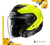Casco Moto Jet HJC i31 XL TEVIS Giallo Opaco
