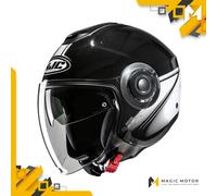 Casco Moto Jet HJC i40N L VISION Nero Lucido