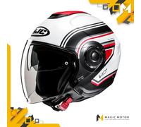 Casco Moto Jet HJC i40N M LINIA Bianco Opaco