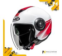 Casco Moto Jet HJC i40N M VISION Bianco Lucido