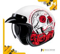 Casco Moto Jet HJC V31 L DESTO Rosso Lucido