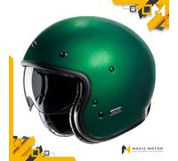 Casco Moto Jet HJC V31 L SOLID Verde Lucido