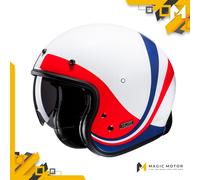 Casco Moto Jet HJC V31 M EMGO Bianco Lucido
