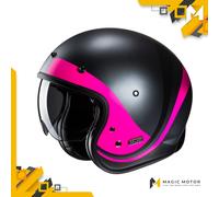 Casco Moto Jet HJC V31 M EMGO Rosa Opaco