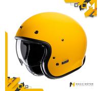Casco Moto Jet HJC V31 M SOLID Giallo Lucido