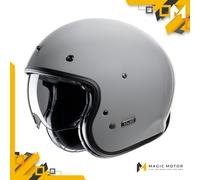Casco Moto Jet HJC V31 S SOLID Grigio Lucido
