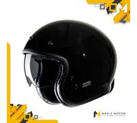 Casco Moto Jet HJC V31 XL SOLID Nero Lucido