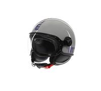 Casco Moto Jet MOMO DESIGN FGTR Classic E2206 FLIP BLUE/FUSCIA