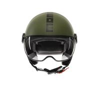 Momodesign FGTR Classic Mono, casco aperto M female Opaco Verde Scuro/Nero
