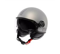 Casco Moto Jet MOMO DESIGN FGTR EVO E2206 HIP MATT GREY CERULEAN GREY