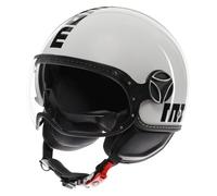 Casco Moto Jet MOMO DESIGN FGTR EVO E2206# Mono Bianco WHITE QUARZ/BLACK 006