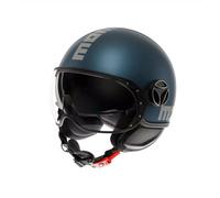 Casco Moto Jet MOMO DESIGN FGTR EVO E2206 MONO MATT AVIO SILVER