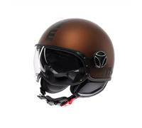 Casco Moto Jet MOMO DESIGN FGTR EVO E2206 MONO MATT ESPRESSO BLACK
