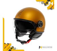 Casco moto Jet MOMO Design FGTR EVO SOLID Opaco Giallo - XS