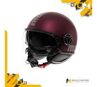 Casco moto Jet MOMO Design FGTR EVO SOLID Opaco Viola - XL