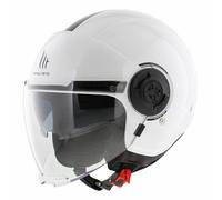 Casco moto jet MT Viale SV S bianco lucido M