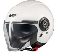 Casco moto jet MT Viale SV S Pure A0 bianco S