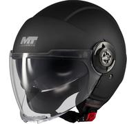 Casco moto jet MT Viale SV S Pure A1 nero opaco M