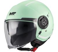 Casco moto jet MT Viale SV S Tasty C6 verde pastello opaco L