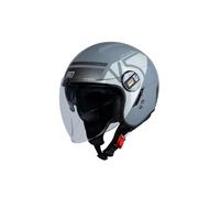 Casco Moto Jet Origine ALPHA V5 Cool Grigio Lucido