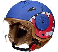 Casco Moto Jet per Bambini Casco Mezzo Carino Scooter Light Ciclomotore Caschi Moto Open-Face per Bambini Casco da Bicicletta per Tra 2 E 9 Anni Bambini e Bambine D,46-54CM