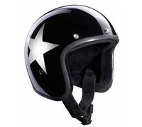 Bandit Jet Star Black Casco Jet, nero-argento, taglia M per maschi