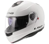 CASCO MOTO LS2 MODULARE APRIBILE FF908 STROBE 2 II BIANCO WHITE GLOSS ECE 22.06