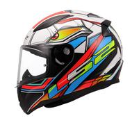 LS2, Casco Moto Integrale RAPID II XDRON Gloss White Neon Orange, L