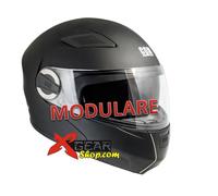 CASCO MOTO MARCA CGM TG M MODELLO 505A MODULARE NERO GOMMATO AIR SYSTEM