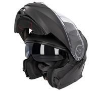 Casco Moto Modulabile Curve Krypton Nero Opaco, Materiale ABS, Visiera Solare Fumè, Chiusura Micrometrica, Adulti, Uomo e Donna, ECE 22.06 (XL)