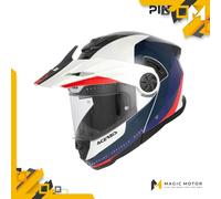 Casco Moto Modulare Acerbis Rider S Bianco Lucido Graphic 0026577.034