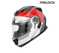 Acerbis Serel Logo Elmetto, nero-bianco-rosso, taglia S per maschi