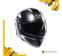 Casco moto Modulare AGV STREETMODULAR Resia Opaco Argento - L