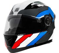 CASCO MOTO MODULARE APRIBILE 06 MOTOCUBO F926 FLIP CUBE BIANCO BLU ROSSO TG L