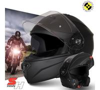 casco moto modulare apribile omologato nero opaco offerta