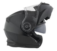 Casco Moto Modulare BHR 836 FLIP-UP, Casco Moto Apribile Omologato ECE 22.06 Con Schermo Parasole, Doppia Visiera Antigraffio e Sgancio Micrometrico, Utilizzo Touring e Cittadino, Nero Metallizzato XL