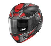 Casco moto modulare Givi X27 Sector Matt Black Titanium Red helmet casque E2206