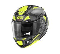 Casco moto modulare Givi X27 Sector Matt Titanium Black Yellow helmet E2206