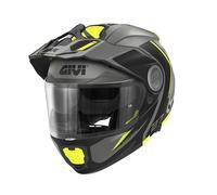 Casco moto modulare Givi X27R Tourer Matt Titanium Yellow Helmet E2206