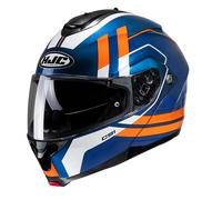 Casco moto modulare Hjc C91 OCTO Blu Arancio Bianco L