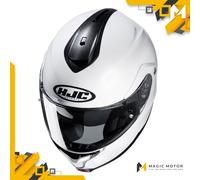 Casco moto Modulare HJC C91N SOLID PEARL WHITE - XS