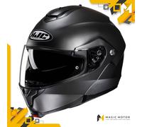 Casco moto Modulare HJC C91N SOLID SEMI FLAT TITANIUM - M
