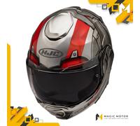 Casco moto modulare HJC F100 ANTMAN MARVEL MC1 Bronzo Lucido Rosso Sabbia - XXL