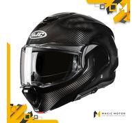Casco moto Modulare HJC F100 CARBON CARBON BLACK - XS