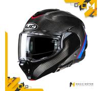 Casco moto Modulare HJC F100 CARBON STAN MC21 - S