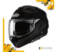 Casco moto Modulare HJC F100 SOLID METAL BLACK - M