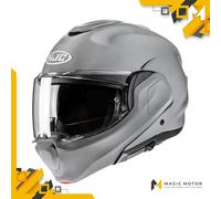 Casco Moto Modulare HJC F100 XS SOLID Grigio Lucido
