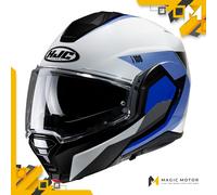 Casco Moto Modulare HJC i100 S BESTON Blu Lucido
