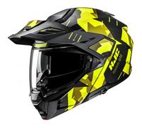 Casco moto modulare HJC i80 Roki MC3HSF giallo fluo-nero XL